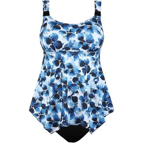 Septangle Women's Two Piece Tankini Bathing Suit Ruffle Flowy Tummy Control High Waisted Swimwear Floral Print Swimsuits in Saudi Arabia