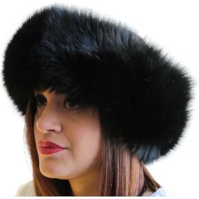 5-5.5 inches Extra Wide Fox Headband & Oversize Neck Warmer Loop