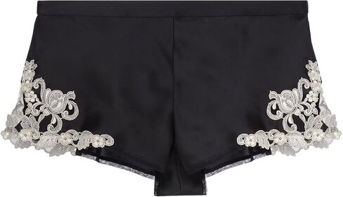 شورت النوم La Perla Maison من الساتان الحريري مع Frastaglio in Kuwait