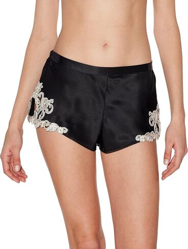 شورت النوم La Perla Maison من الساتان الحريري مع Frastaglio in Kuwait