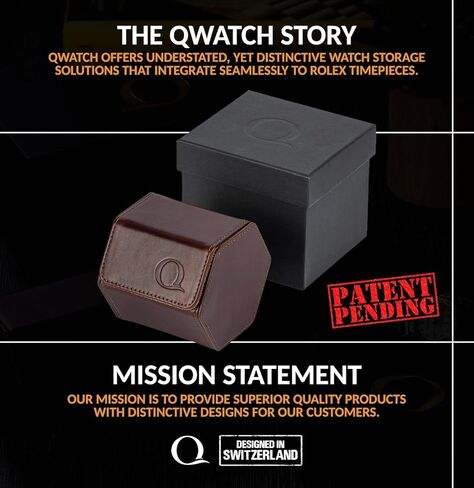 QWATCHBANDS حافظة جلدية واحدة لساعة السفر + حقيبة جلدية لساعة السفر (بني/أسمر) in Kuwait