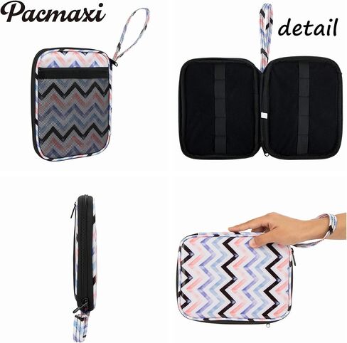 منظم تخزين حزام الساعة من PACMAXI يحمل 10 أحزمة للساعة، وحقيبة حمل لأشرطة ساعة السفر، وحقيبة تخزين لسوار الساعة، (رمادي داكن) in Kuwait