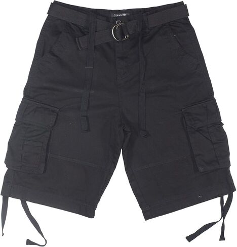 La Gate Mens Big and Tall Belted up to size 50 Cargo Short in Saudi Arabia