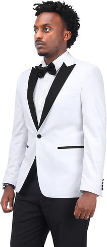Cloudstyle Mens Suit Solid Color Formal Business One Button 3-Piece Suit Wedding Slim Fit in Saudi Arabia
