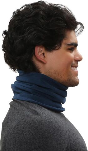 TrailHeads Micro Fleece Neck Warmer | Winter Neck Gaiter | Contoured Tube Scarf For Women and Men in Kuwait