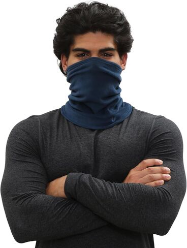 TrailHeads Micro Fleece Neck Warmer | Winter Neck Gaiter | Contoured Tube Scarf For Women and Men in Kuwait