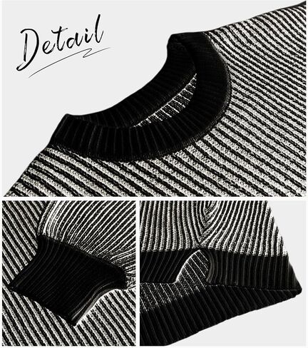 سترة Lvatr الشنيل للنساء لخريف 2023 بلوفر مخطط غير رسمي بأكمام طويلة وكتلة ملونة متماسكة in Kuwait