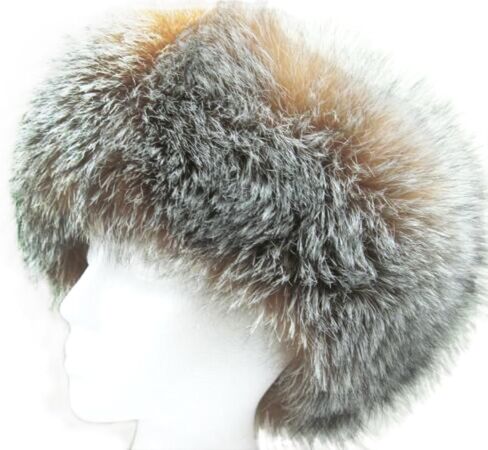 5-5.5 inches Extra Wide Fox Headband & Oversize Neck Warmer Loop in Saudi Arabia