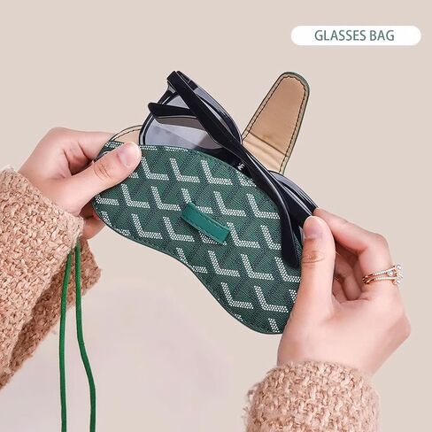 kytasryl Sunglasses Bag, New Upgrade Glasses Case Holder With Cord, Portable Outdoor Travel Sunglasses Organizer Bag in Saudi Arabia