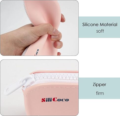 DODAMOUR 2 Pack Sunglasses Case Zipper, Silicone Eyeglasses Case, Portable Travel Glasses Organizer Box for Men and Women in Kuwait