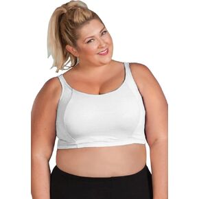 Cotton Jersey Double Layer Sleeveless Plus Size Sports Bra