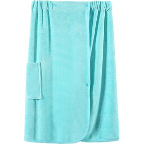 Orrpally Shower Wrap Robe Women Bath Body Towel Lightweight Wrap Spa Bathrobe Adjustable Snap Closure Grey S/M