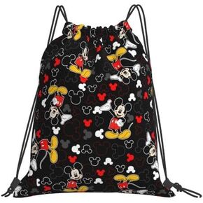 Raoirlw Cute cartoon mouse Drawstring Bag Waterproof Adjustable Lightweight Sport Gym Sack Drawstring Backpack for Men Women in Kuwait