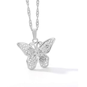 VAttract Butterfly Choker Necklace 18K Gold Plated Butterfly Necklace, 15 Inch Choker Chain, Great Gift for Wife or Girlfriend