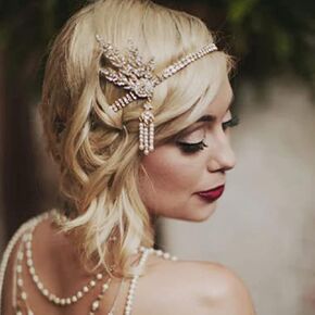 GORTIN 1920's Flapper Headband Leaf Rhiestones Headpiece Pearl Headdress Flapper Hair Accessories For Women (Gold-2) in Saudi Arabia