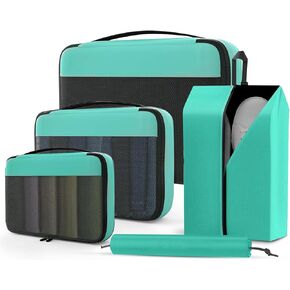 5 Set Packing Cubes for Suitcases, Travel Packing Organized Cubes for Carry On Suitcases,Lightwight Luggage Organizer Bags with Travel Accessories in Saudi Arabia