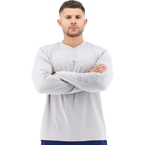 TYR Men's Long Sleeve Sun Protection Performance T-Shirt UPF 50+ in Kuwait