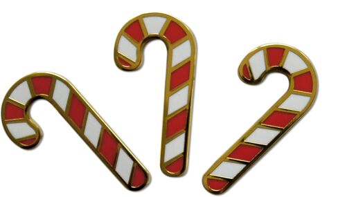 Novel Merk Merry Christmas Holiday – Santa Hat, Holly, Candy Cane or Other Seasonal Lapel Pin, Hat Pin & Tie Tack Set - Clutch Back in Saudi Arabia