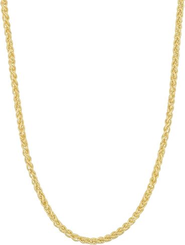 Kooljewelry 14k Solid Yellow Gold 1.7 mm Round Wheat Chain Necklace (16, 18, 20, 22, 24 or 30 inch) in Saudi Arabia