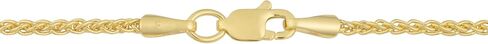 Kooljewelry 14k Solid Yellow Gold 1.7 mm Round Wheat Chain Necklace (16, 18, 20, 22, 24 or 30 inch) in Saudi Arabia