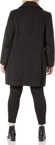 Larry Levine Women's Plus-Size Single-Breasted Wool Coat in Saudi Arabia