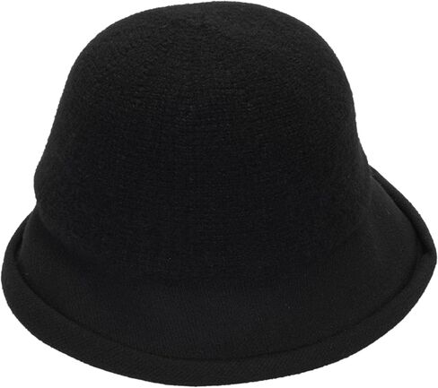 Bowler Cloche Hats for Women 1920S Vintage Wool Church Hat Winter Bucket Hat with Bow in Kuwait