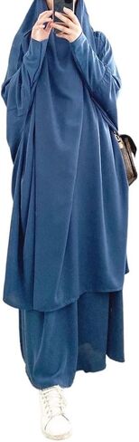 فستان نسائي إسلامي من RLLJS لرمضان قطعة واحدة ملابس صلاة حجاب عباية دبي إسلام قفطان تركي أفريقي in Kuwait