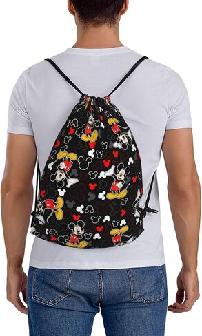 Raoirlw Drawstring Bag Waterproof Adjustable Lightweight Sport Gym Sack Drawstring Backpack for Men Women in Kuwait
