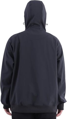 YINGJIELIDE Men's Rain Defender Loose Heavyweight Sweatshirt,Wind & Water Resistant Snow Jackets,Waterproof Fleece Hoodies in Kuwait