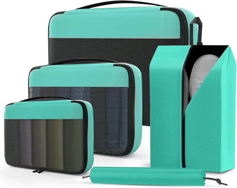 5 Set Packing Cubes for Suitcases, Travel Packing Organized Cubes for Carry On Suitcases,Lightwight Luggage Organizer Bags with Travel Accessories in Saudi Arabia