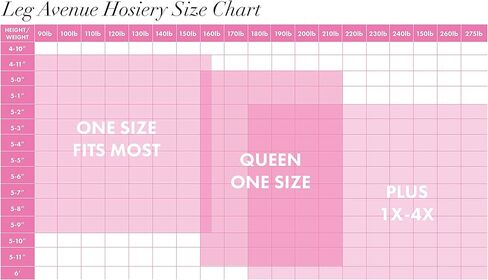 جوارب Leg Avenue النسائية من الألياف اللدنة الشبكية مع جزء علوي مريح واسع النطاق in Kuwait