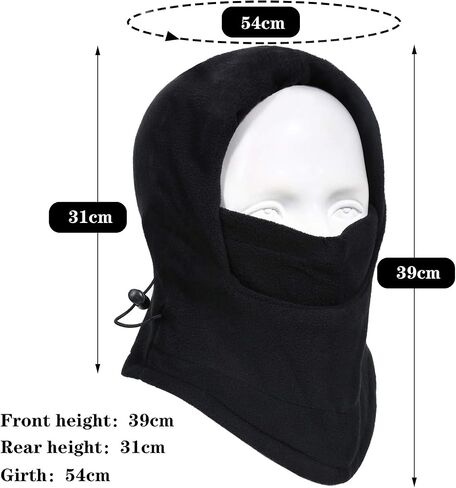 2 Pieces Kids Balaclava Windproof Winter Ski Cap Thick Warm Fleece Face Cover for Children Outdoor Activities in Saudi Arabia