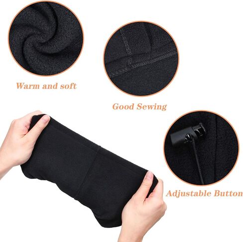 2 Pieces Kids Balaclava Windproof Winter Ski Cap Thick Warm Fleece Face Cover for Children Outdoor Activities in Saudi Arabia