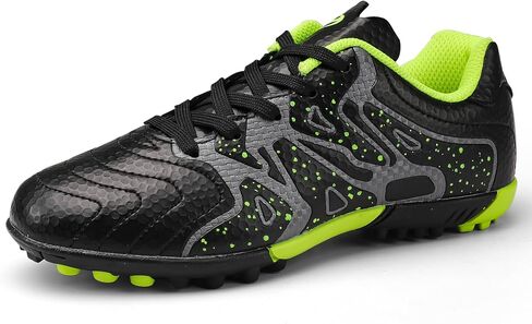 Kids Indoor Soccer Shoes Athletic Outdoor Turf Soccer Cleats Lace Up for Boys Girls in Kuwait