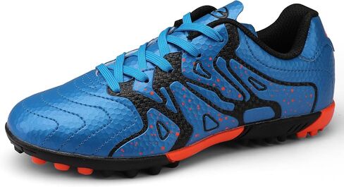 Kids Indoor Soccer Shoes Athletic Outdoor Turf Soccer Cleats Lace Up for Boys Girls in Kuwait