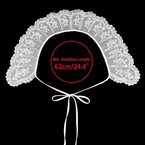 Elerevyo Detachable Fake Collar, Rhinestone Little Shawl Mini Cape Choker Necklace False Peter Pan Collar for Women Blouse in Saudi Arabia
