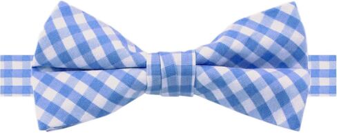 Jacob Alexander Men's Gingham Checkered Pattern Pre-Tied Banded Bow Tie in Saudi Arabia