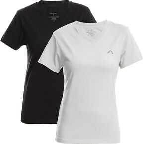 Women’s V Neck Short Sleeve T-Shirt | Classic-Fit Ultra Soft Cotton Modal Stretch Vneck in Kuwait