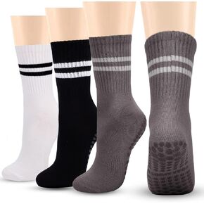 3 أزواج من جوارب اليوجا مع مقابض من باوبلايكيدز للنساء البيلاتيس، جوارب دائرية غير قابلة للانزلاق لتمارين رقص الباليه in Kuwait