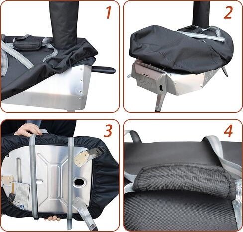 TOHONFOO Carry Bag for Ooni 12 Inch Multi-Fuel Outdoor Pizza Oven - Heavy Duty Waterproof 840D Oxford Fabric Anti-Scratch (Bag Only) in Saudi Arabia
