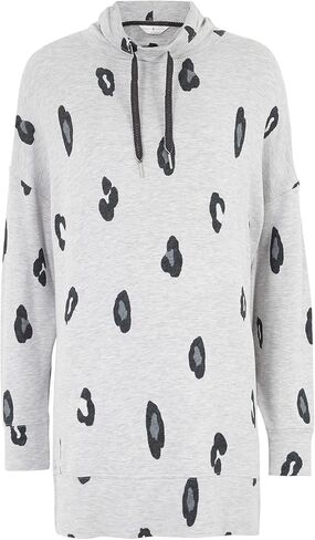Marks & Spencer Women's Loungewear Flexifit Animal Funnel Long Sleeve Sweat Top in Saudi Arabia