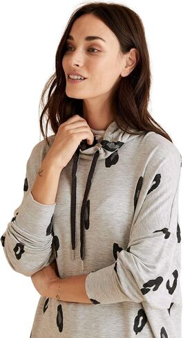 Marks & Spencer Women's Loungewear Flexifit Animal Funnel Long Sleeve Sweat Top in Saudi Arabia