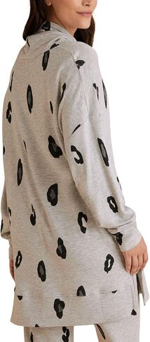 Marks & Spencer Women's Loungewear Flexifit Animal Funnel Long Sleeve Sweat Top in Saudi Arabia