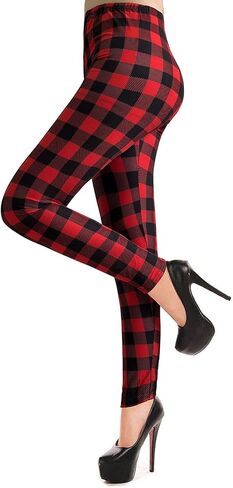 Verabella Women's Black White Striped Ankle Length Stretchy Legging Pants in Kuwait