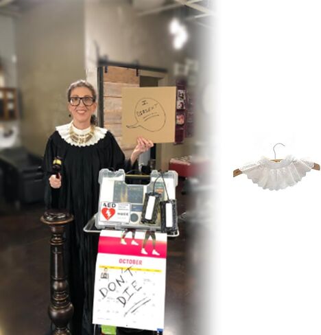 الأبيض الدانتيل طوق والأصفاد مجموعة مهرج كشكش طوق الاكسسوارات راهبة زي أساسيات Draculaura تأثيري RBG زي in Kuwait