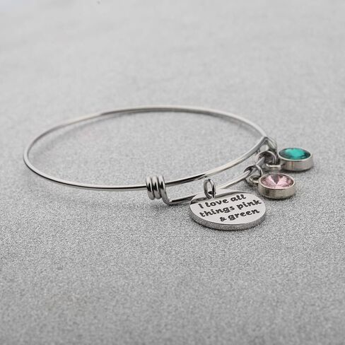 BAUNA Sorority Bracelet I Love All Things Pink and Green Gift in Saudi Arabia