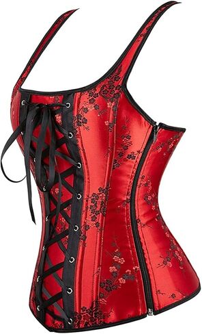 Blidece Women Steampunk Pirate Corsets and Bustiers Top Overbust Shaper Sexy Strap Renaissance Gothic Bodice in Kuwait
