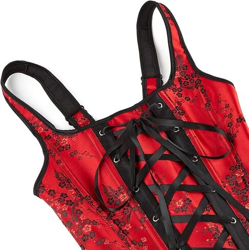 Blidece Women Steampunk Pirate Corsets and Bustiers Top Overbust Shaper Sexy Strap Renaissance Gothic Bodice in Kuwait