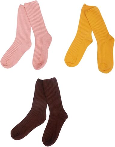 جوارب الرقص JUCHYDii للنساء والفتيات، جوارب قطنية كلاسيكية مضلعة لليوجا والرقص والكاجوال in Kuwait