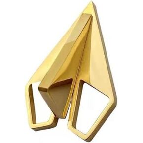 دبوس بروش معدني لملابس الرجال من بيبر لاين، دبوس ياقة بتصميم طائرة هوائية، دبوس بروش للجاكيتات والبليزر وشنط الظهر، مصنوع من خليط معدني من الستيل بدون احجار كريمة in Kuwait